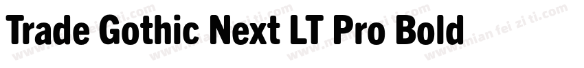 Trade Gothic Next LT Pro Bold Conde字体转换